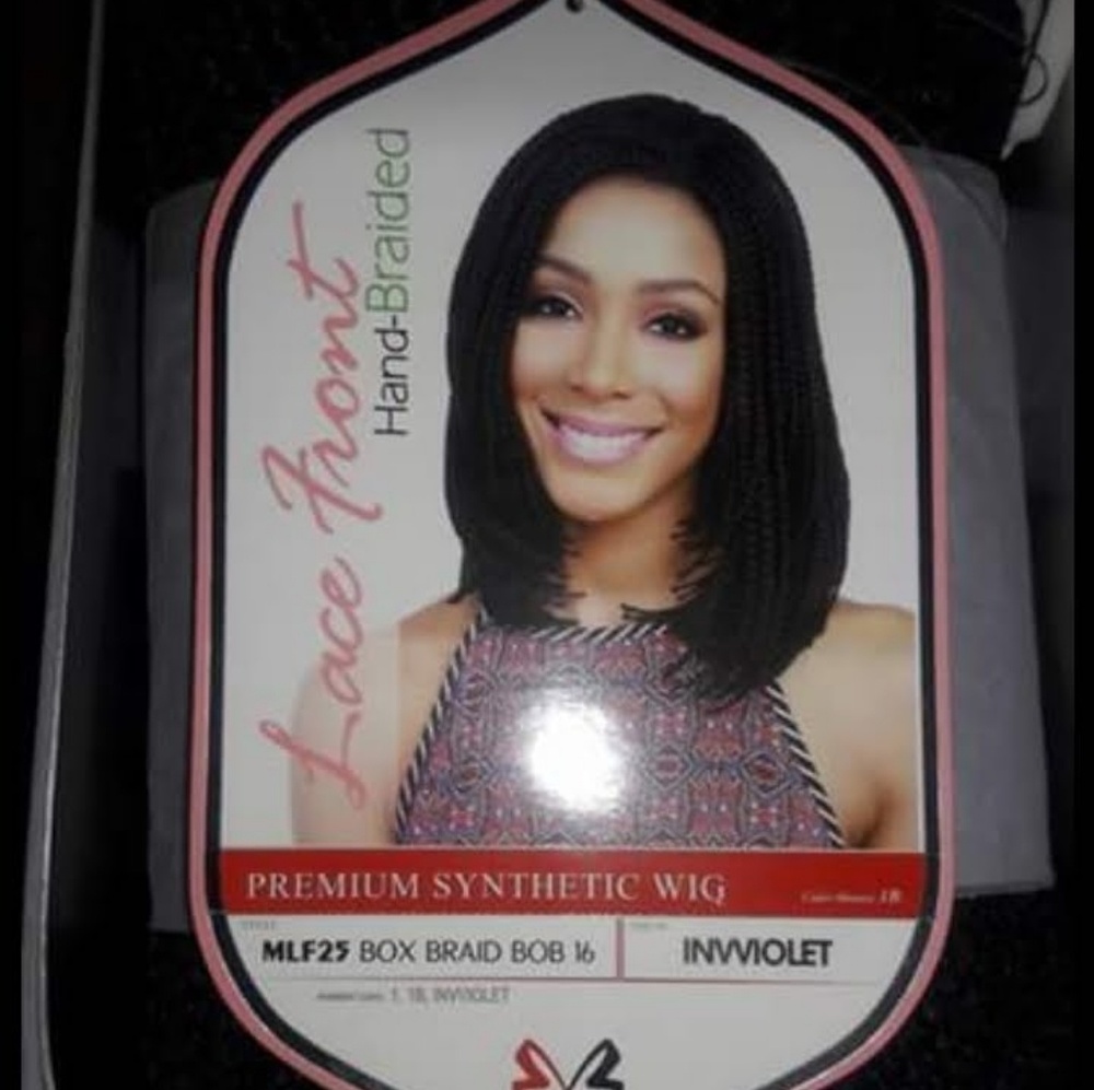 Box Braided Lacefront bob wig